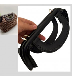 Çanta Aksesuar 25 cm Suni Derili Siyah Renk Gizli Çanta Bursu Yeni Model