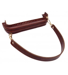 Çanta Aksesuar 25 cm Suni Derili  Taba Renk Gizli Çanta Bursu Deri Kulplu