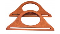 Çanta Aksesuar  25x12  cm  Desenli  İthal Ahşap Çanta Sapı