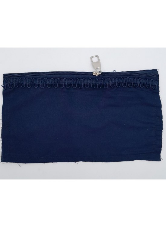 Çanta Aksesuar 25x15 cm Dikilmiş Fermuarlı Astar Lacivert Renk