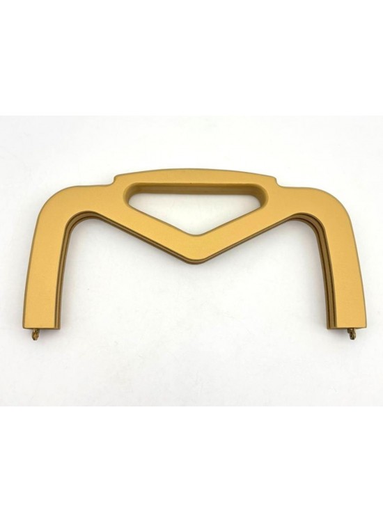 Çanta Aksesuar 26 Cm Gold Renk Ahşap Burs, Ahşap Klips