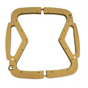 Çanta Aksesuar 26 Cm Gold Renk Ahşap Burs, Ahşap Klips