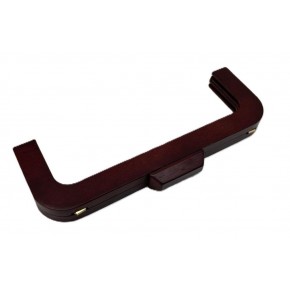 Çanta Aksesuar 26 Cm Kızıl Kahve Renk Ahşap Burs