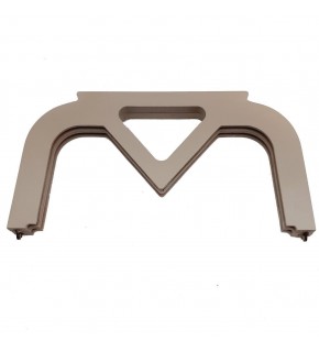 Çanta Aksesuar 26 Cm vizon  Renk Ahşap Burs, Ahşap Klips