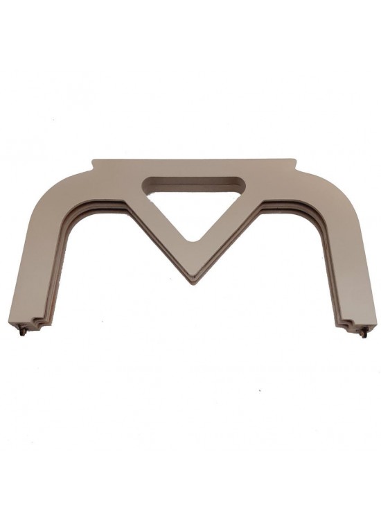 Çanta Aksesuar 26 Cm vizon  Renk Ahşap Burs, Ahşap Klips