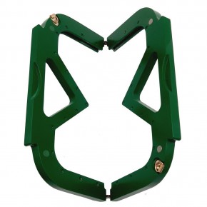 Çanta Aksesuar 26 Cm Yeşil Renk Ahşap Burs, Ahşap Klips