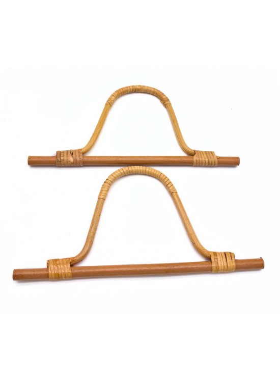 Çanta Aksesuar 27 cm Gerçek Bambu Çanta Sapı Açık Renk Çanta Aksesuar 27 cm Gerçek Bambu Çanta Sapı Açık Renk