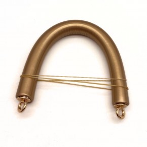 Çanta Aksesuar 27 cm Rulo Model Suni Deri Rugan Gold Çanta Sapı Light Gold Metalli