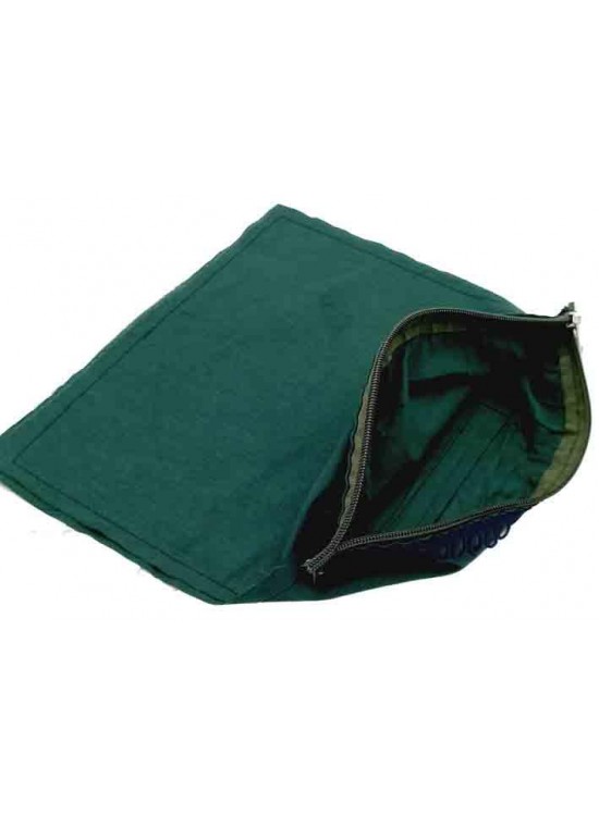 Çanta Aksesuar 28X28 Cm Dikilmiş Fermuarlı Astar Koyu Yeşil