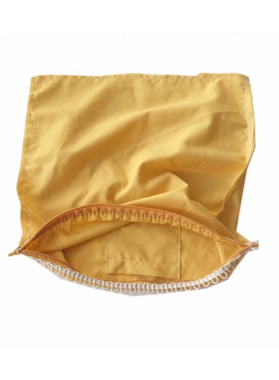 Çanta Aksesuar 28X28 Cm Dikilmiş Halde Fermuarlı Astar Hardal Sarı Çanta Aksesuar 28X28 Cm Dikilmiş Halde Fermuarlı Astar Hardal Sarı