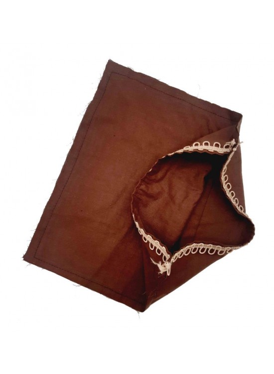 Çanta Aksesuar 28X28 Cm Fermuarsız Dikilmiş Astar Koyu Kahverengi