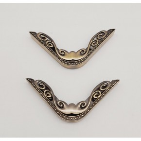 Çanta Aksesuar 2Li Antik Renk Köşe Aparatı Süslü Model