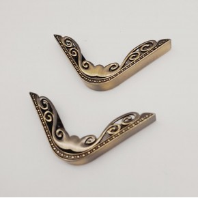 Çanta Aksesuar 2Li Antik Renk Köşe Aparatı Süslü Model