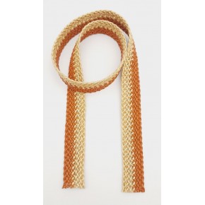 Çanta Aksesuar 3.5 cm Gold Taba Renk Deri Hasır Örgü Kolon 1 Metre