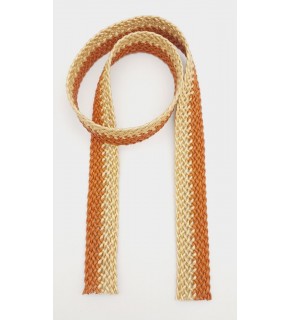 Çanta Aksesuar 3.5 cm Gold Taba Renk Deri Hasır Örgü Kolon 1 Metre