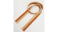 Çanta Aksesuar 3.5 cm Gold Taba Renk Deri Hasır Örgü Kolon 1 Metre