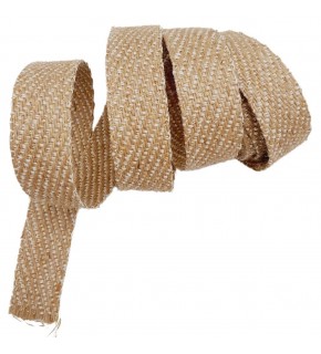 Çanta Aksesuar 3.5 cm Jüt Kolon Gold Simli 1 metre