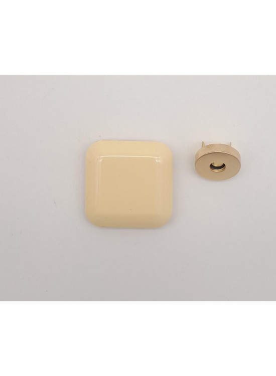 Çanta Aksesuar 3.5 cm Kare Akrilikli Krem Renk Light Gold Mıknatıslı Kilit Çanta Aksesuar 3.5 cm Kare Akrilikli Krem Renk Light Gold Mıknatıslı Kilit