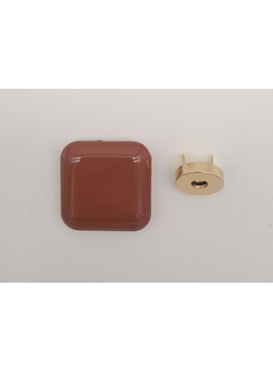 Çanta Aksesuar 3.5 cm Kare Akrilikli Taba Renk Light Gold Mıknatıslı Kilit Çanta Aksesuar 3.5 cm Kare Akrilikli Taba Renk Light Gold Mıknatıslı Kilit