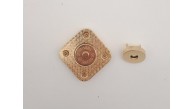 Çanta Aksesuar 3.5 cm Kare Akrilikli Taba Renk Light Gold Mıknatıslı Kilit Çanta Aksesuar 3.5 cm Kare Akrilikli Taba Renk Light Gold Mıknatıslı Kilit