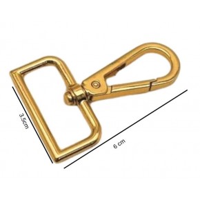 Çanta Aksesuar 3.5 cm Light Gold Renk  Kanca 1 Adet