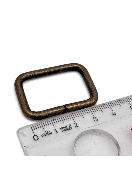 Çanta Aksesuar 3.5x2 cm Antik Renk  Dikdörtgen  Halka 1 Adet