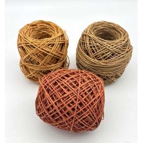 Çanta Aksesuar 3 Adet 50 Gr Sarılmış Kağıt İp (Kiremit-HasırG70-HasırG39 )