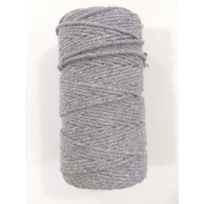 Çanta Aksesuar 3 Büküm Makrome İpi Gri