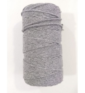 Çanta Aksesuar 3 Büküm Makrome İpi Gri