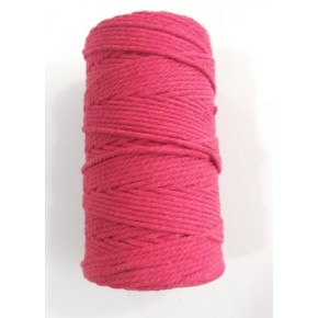 Çanta Aksesuar 3 Büküm Makrome İpi Kırmızı