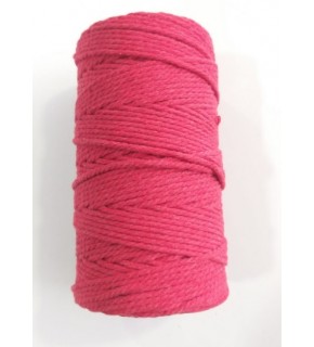 Çanta Aksesuar 3 Büküm Makrome İpi Kırmızı