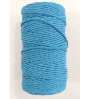 Çanta Aksesuar 3 Büküm Makrome İpi Mavi