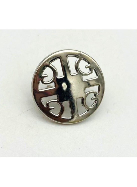 Çanta Aksesuar 3 Cm Gümüş Renk Yuvarlak Plaka Süs