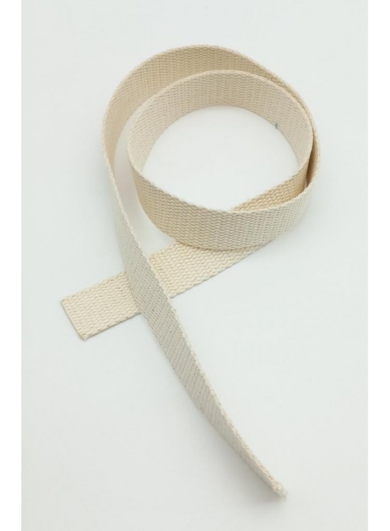 Çanta Aksesuar 3 Cm Pamuklu Kolon 1 Metre Krem Renk Çanta Aksesuar 3 Cm Pamuklu Kolon 1 Metre Krem Renk