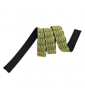 Çanta Aksesuar 3 cm Polyester Kolon Neon Yeşil Gold Simli 1 Metre