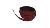 Çanta Aksesuar 3 cm Polyester Kolon Siyah Kırmızı 1 Metre