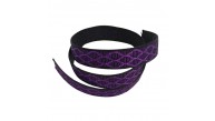 Çanta Aksesuar 3 cm Polyester Kolon Siyah Mor Simli 1 Metre Çanta Aksesuar 3 cm Polyester Kolon Siyah Mor Simli 1 Metre