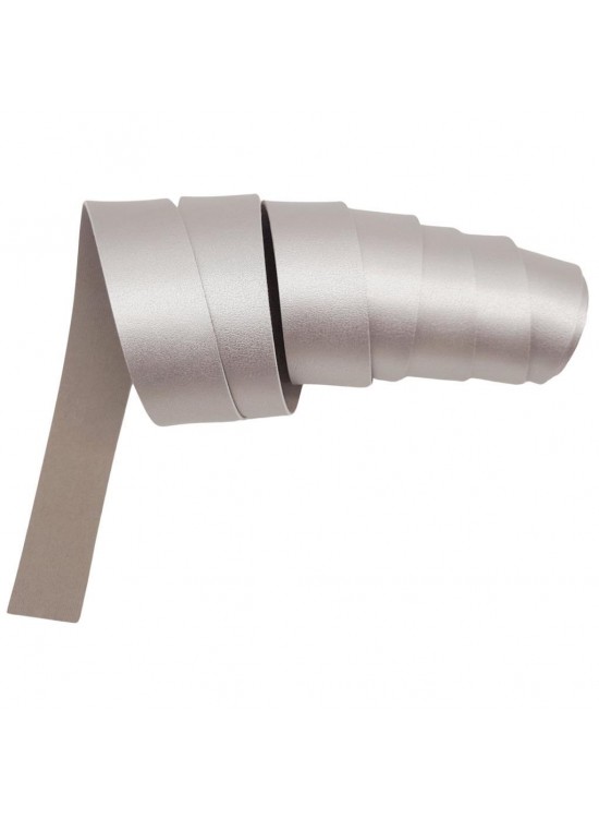 Çanta Aksesuar 3 cm Şerit Suni Deri Gümüş Renk 1 metre