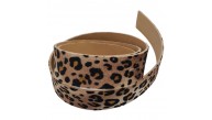 Çanta Aksesuar 3 cm Şerit Suni Deri Leopar Desen 1 metre