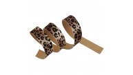 Çanta Aksesuar 3 cm Şerit Suni Deri Leopar Desen 1 metre