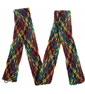 Çanta Aksesuar 3 cm Simli Supra Renkli Örme Kolon 1 metre No:01