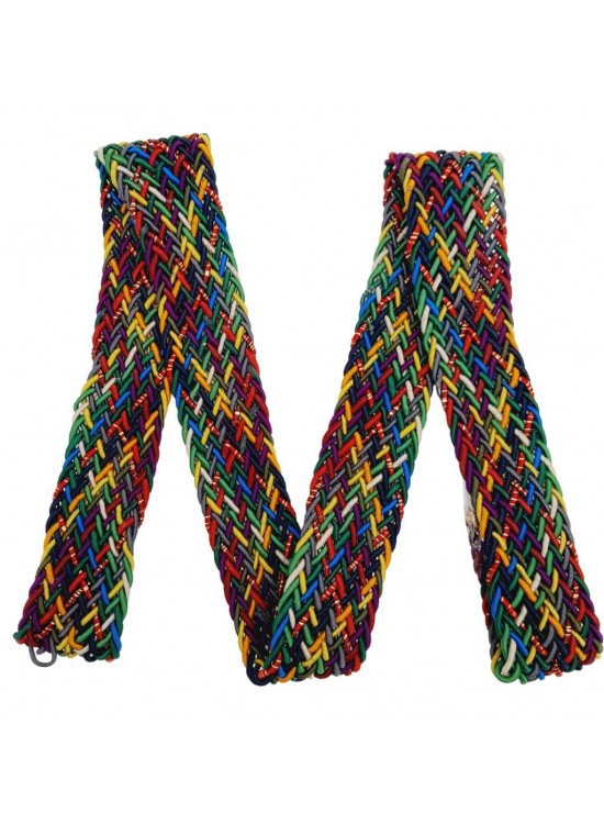 Çanta Aksesuar 3 cm Simli Supra Renkli Örme Kolon 1 metre No:01 Çanta Aksesuar 3 cm Simli Supra Renkli Örme Kolon 1 metre No:01