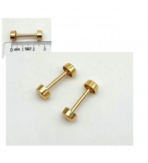 Çanta Aksesuar 3 Cm Vidalı Böce Light Golden Renk (Halter) 2 Adet