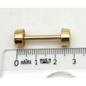 Çanta Aksesuar 3 Cm Vidalı Böce Light Golden Renk (Halter) 2 Adet