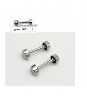 Çanta Aksesuar 3 Cm Vidalı Böce Silvery Renk (Halter) 2 Adet