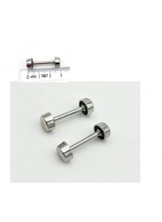 Çanta Aksesuar 3 Cm Vidalı Böce Silvery Renk (Halter) 2 Adet