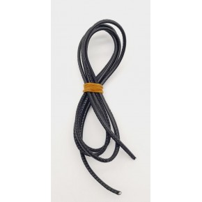 Çanta Aksesuar 3 Mm Siyah Renk Suni Deri İp 1 metre