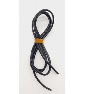 Çanta Aksesuar 3 Mm Siyah Renk Suni Deri İp 1 metre