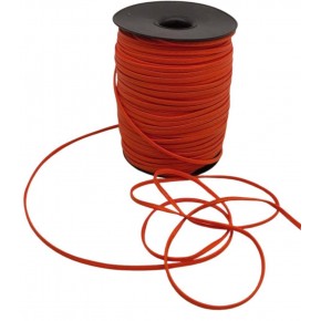 Çanta Aksesuar 3 Mm Turuncu Renk Suni Deri İp 2 metre