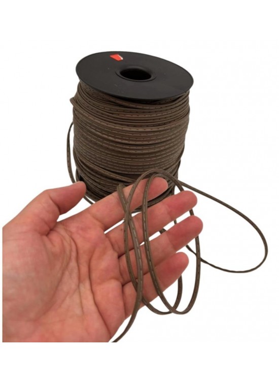 Çanta Aksesuar 3 Mm Vizon Renk Suni Deri İp 2 metre